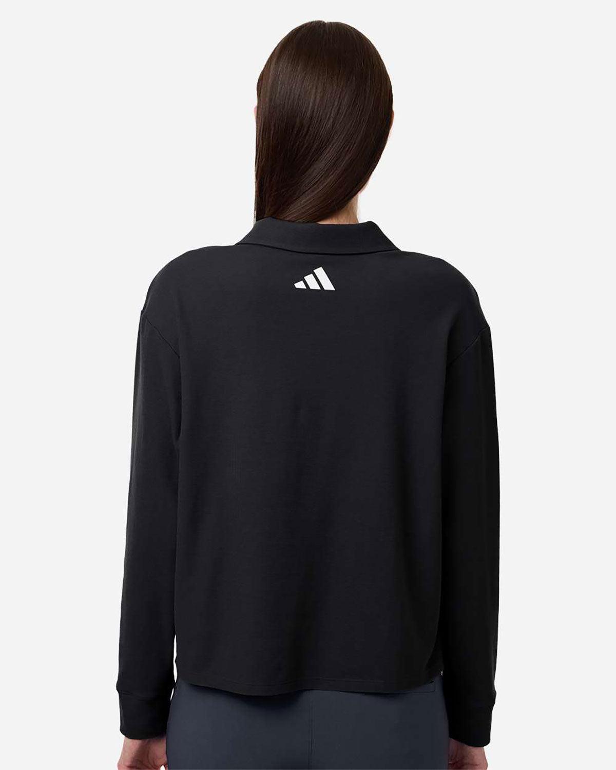 Adidas A1008 Women's Beyond Long Sleeve Loose Polo view 2