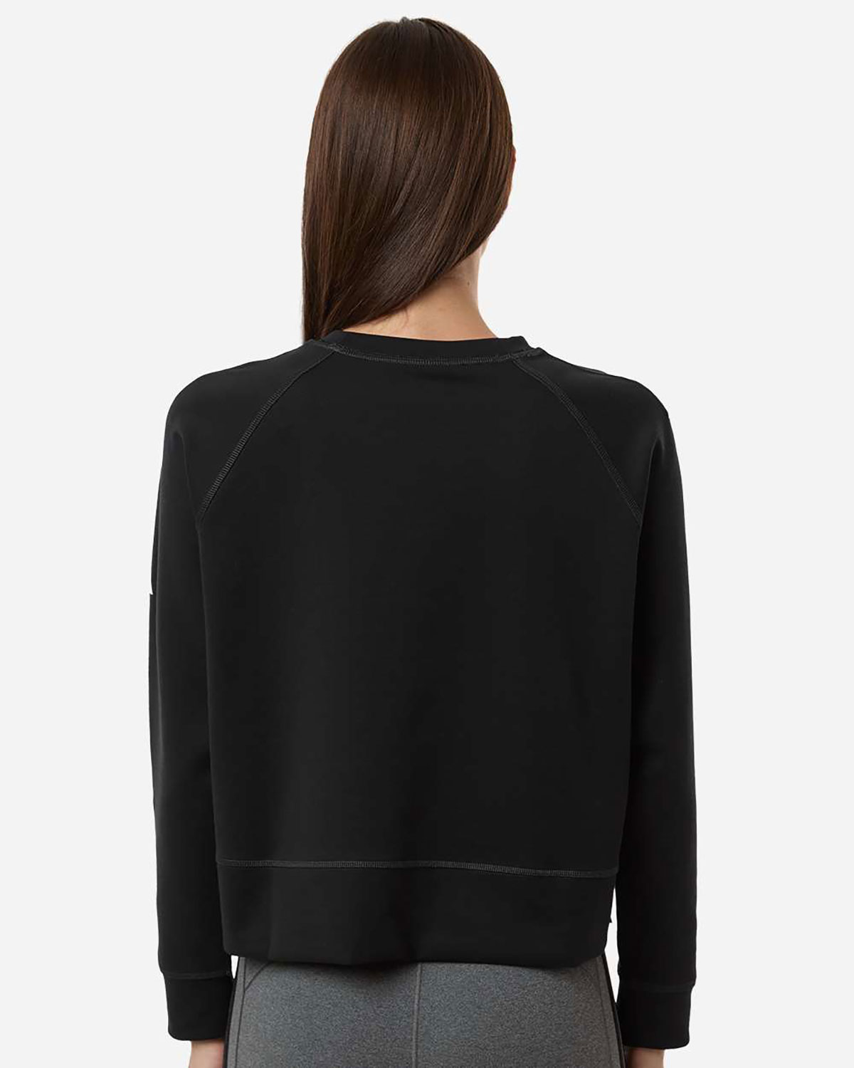Adidas A1014 Women's Beyond Side-Snap Crewneck Sweatshirt view 2