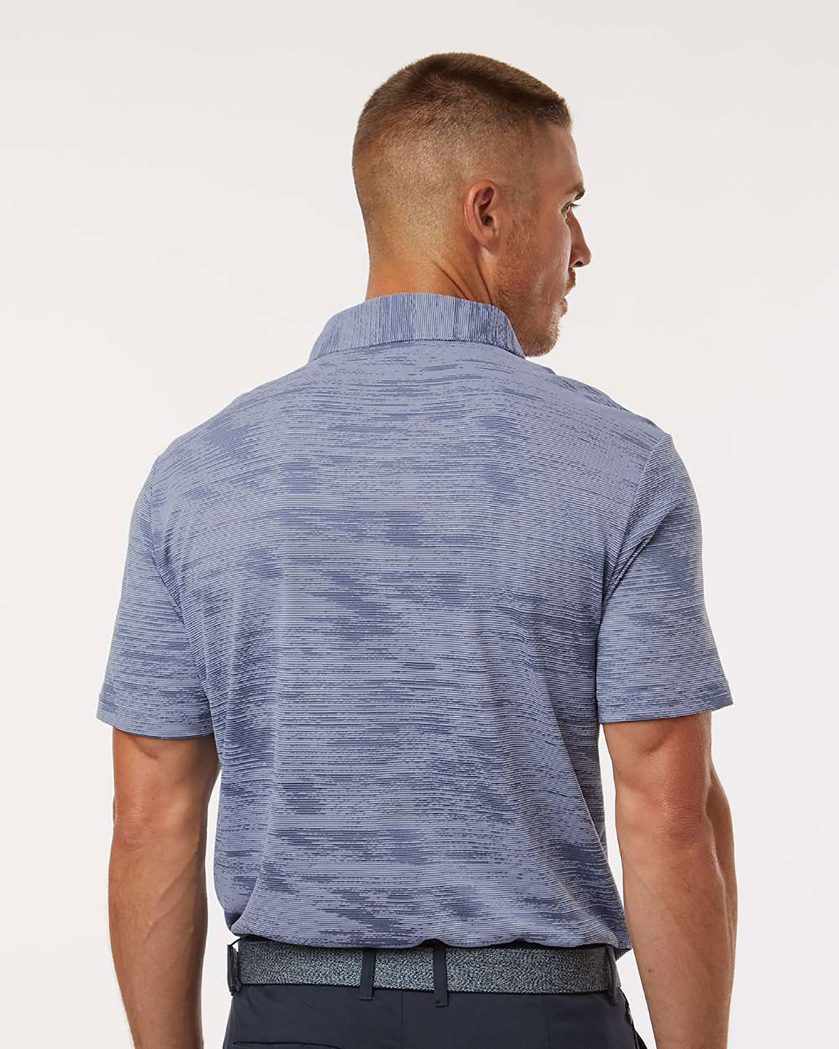 Adidas A2005 Men's Ultimate365 Textured Stripe Polo view 2