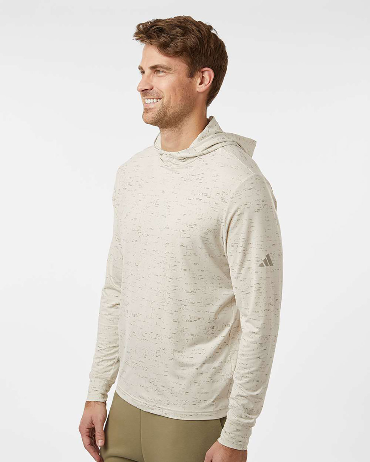 Adidas A2010 Men's Performance Hooded Long Sleeve T-Shirt view 3