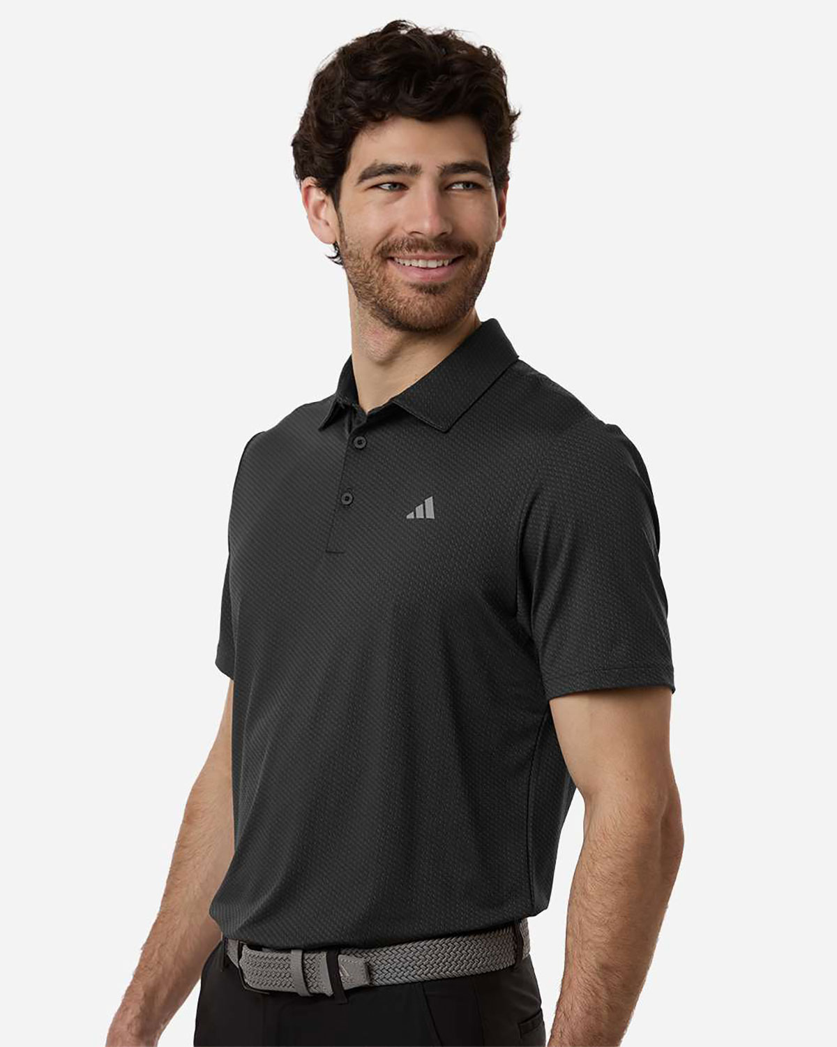 Adidas A2024 Men's Performance Textured Polo view 3