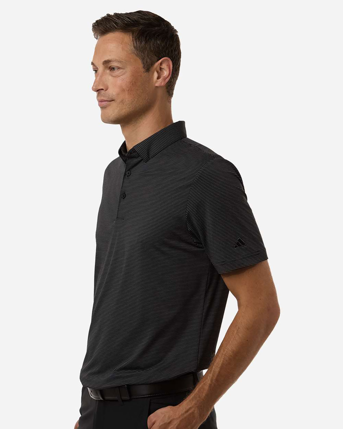 Adidas A2026 Men's Ultimate365 Pencil Stripe Climacool Polo view 3