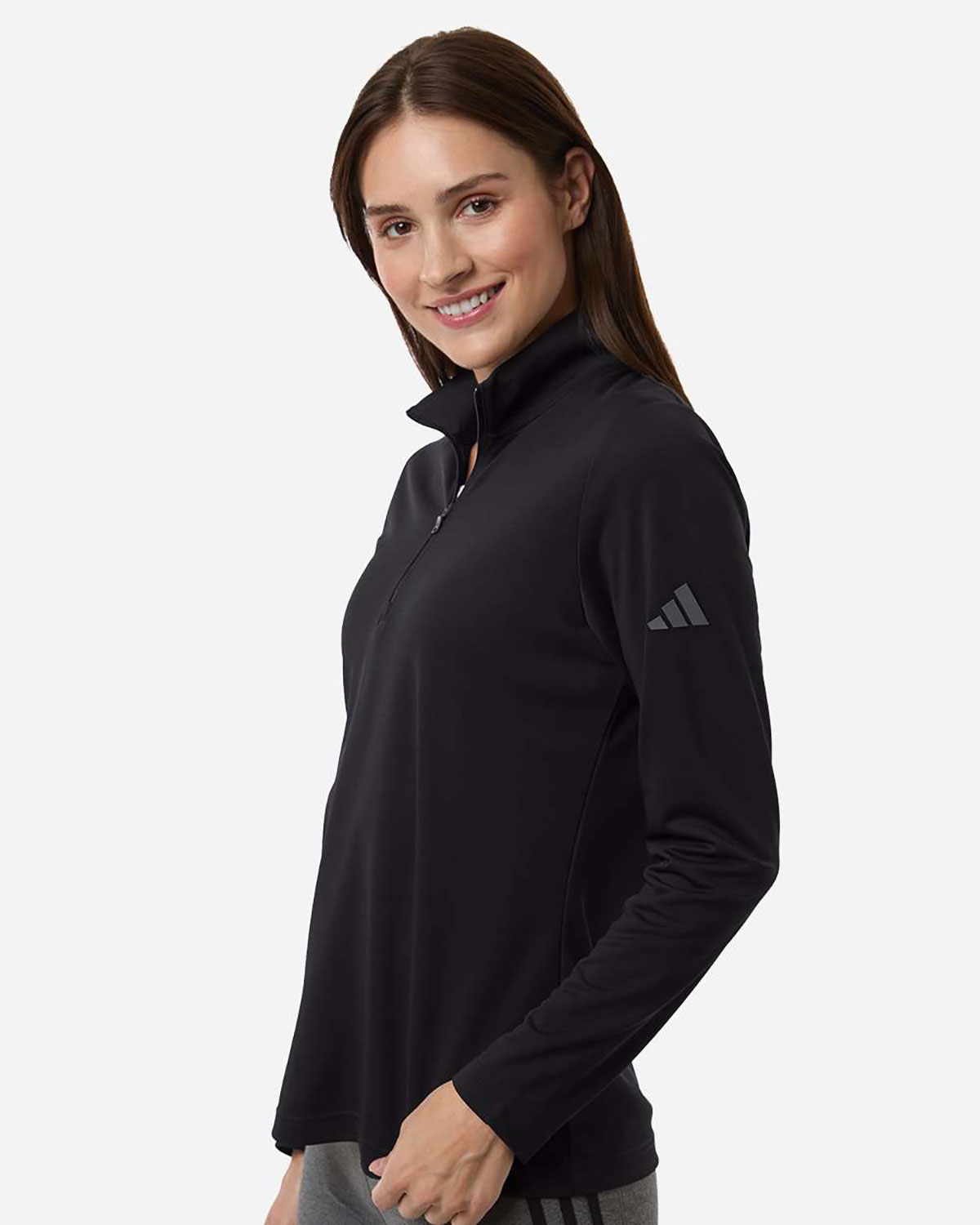 Adidas A400 Women's Lightweight Quarter-Zip Pullover view 3