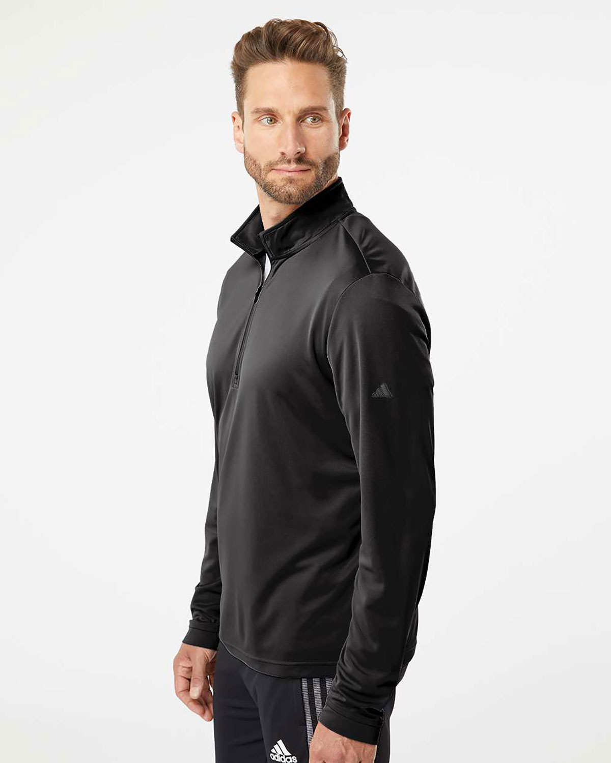 Adidas A401 Men's Ultimate365 Lightweight Quarter-Zip Pullover view 3