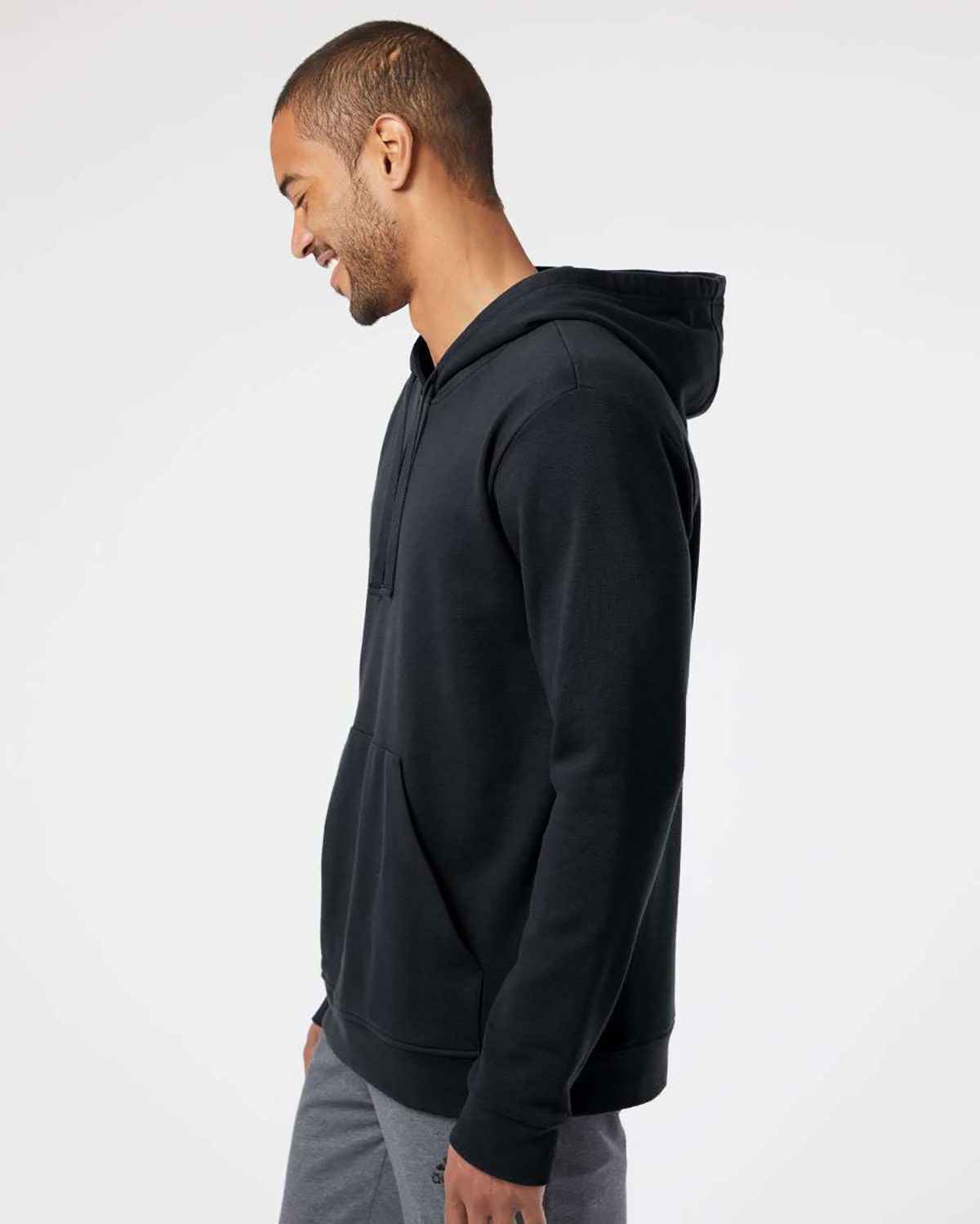 Adidas A432 Unisex Fleece Hooded Sweatshirt view 3