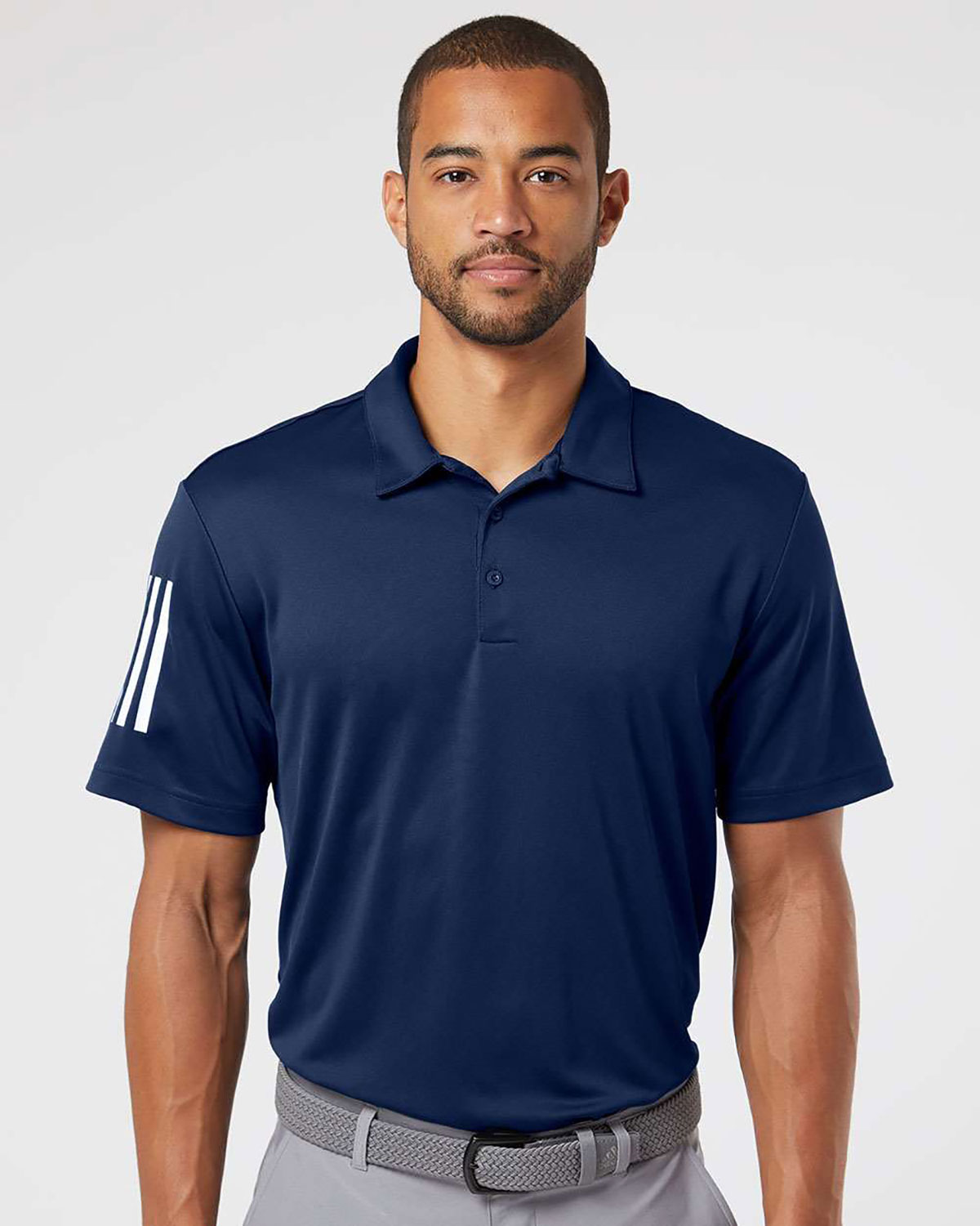 Adidas A480 Men's Floating 3-Stripes Polo