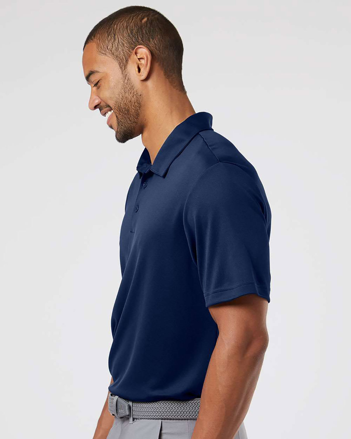 Adidas A480 Men's Floating 3-Stripes Polo view 3