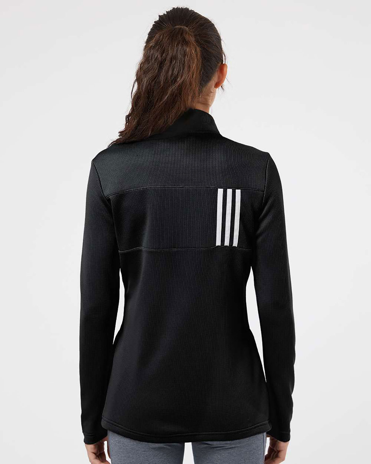 Adidas A483 Women's 3-Stripes Double Knit Full-Zip Jacket view 2