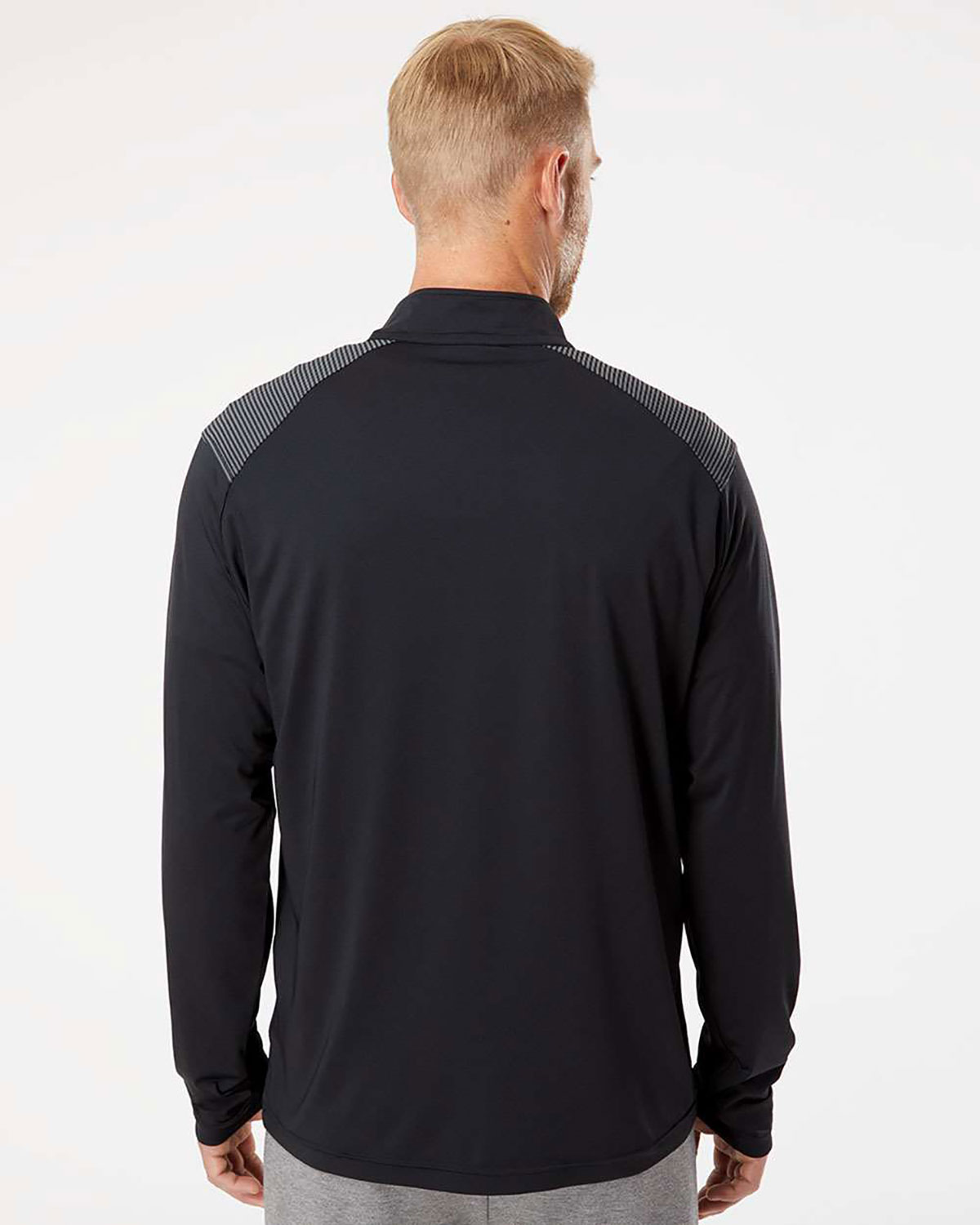 Adidas A520 Men's Ultimate365 Lightweight Shoulder Stripe Quarter-Zip Pullover view 2