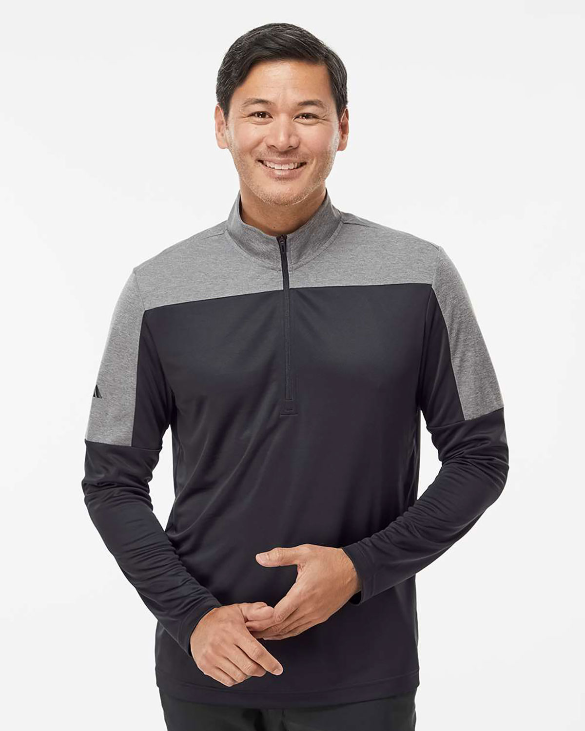 Adidas A552 Men's Ultimate365 Lightweight Colorblocked Quarter-Zip Pullover