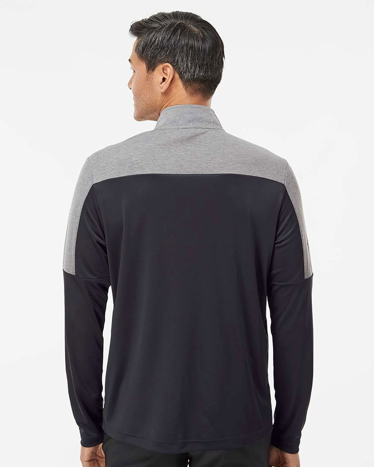 Adidas A552 Men's Ultimate365 Lightweight Colorblocked Quarter-Zip Pullover view 2