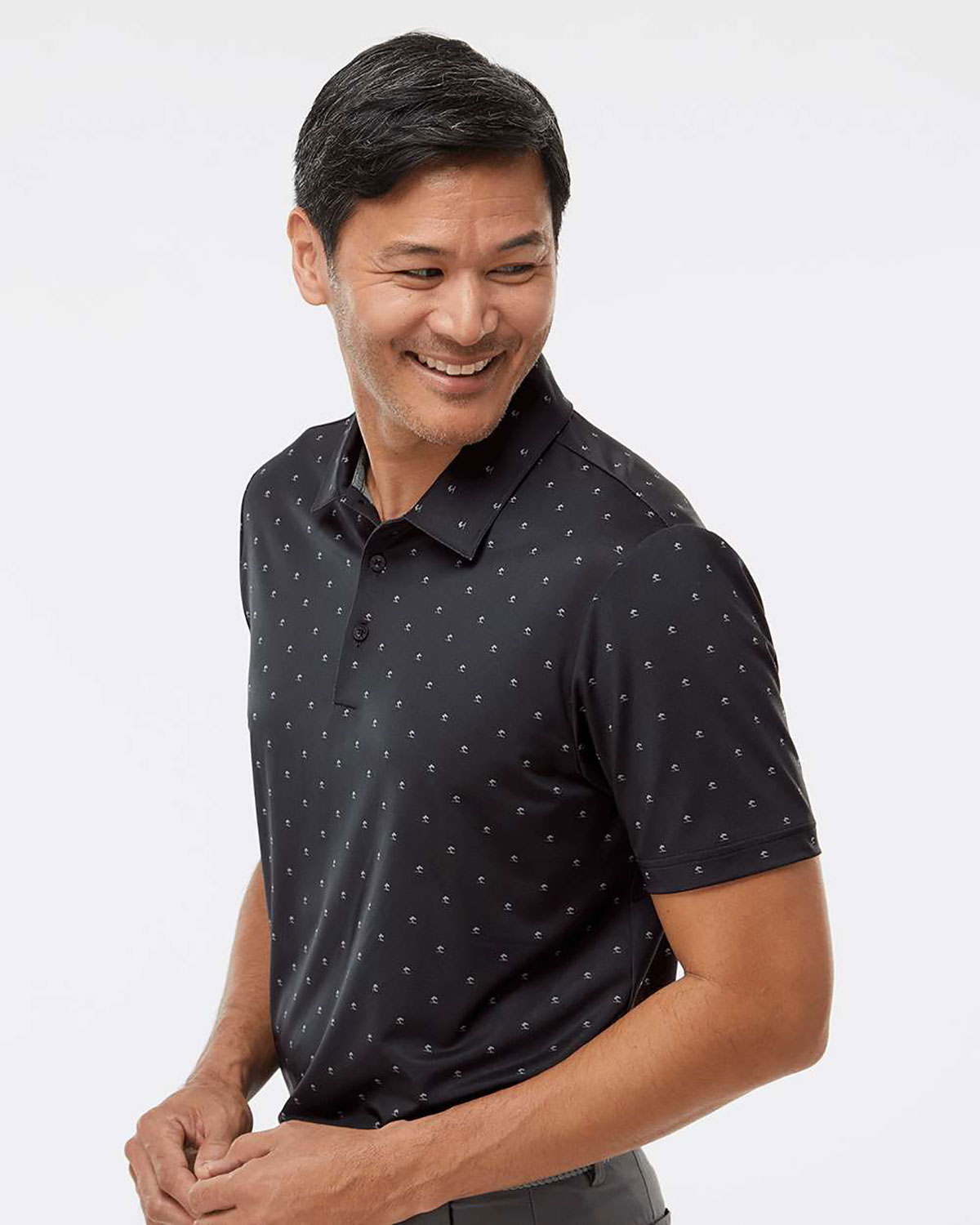 Adidas A574 Men's Ultimate365 Pine Tree Polo view 3