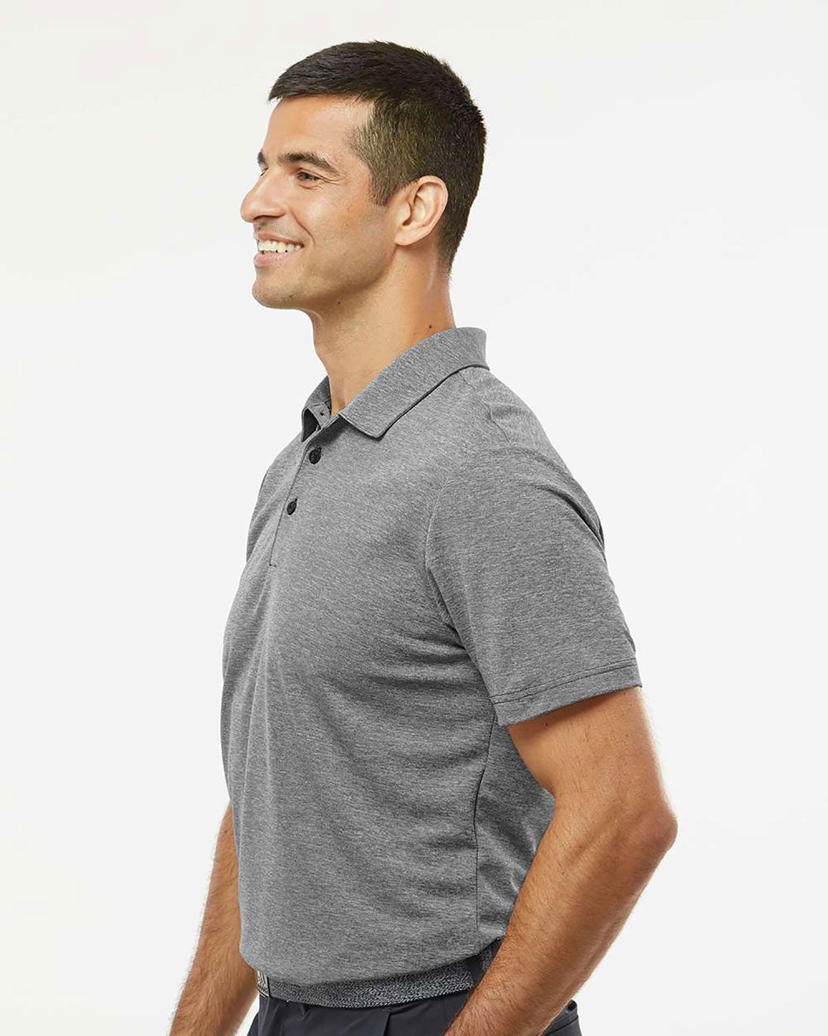 Adidas A582 Men's Heathered Polo view 3