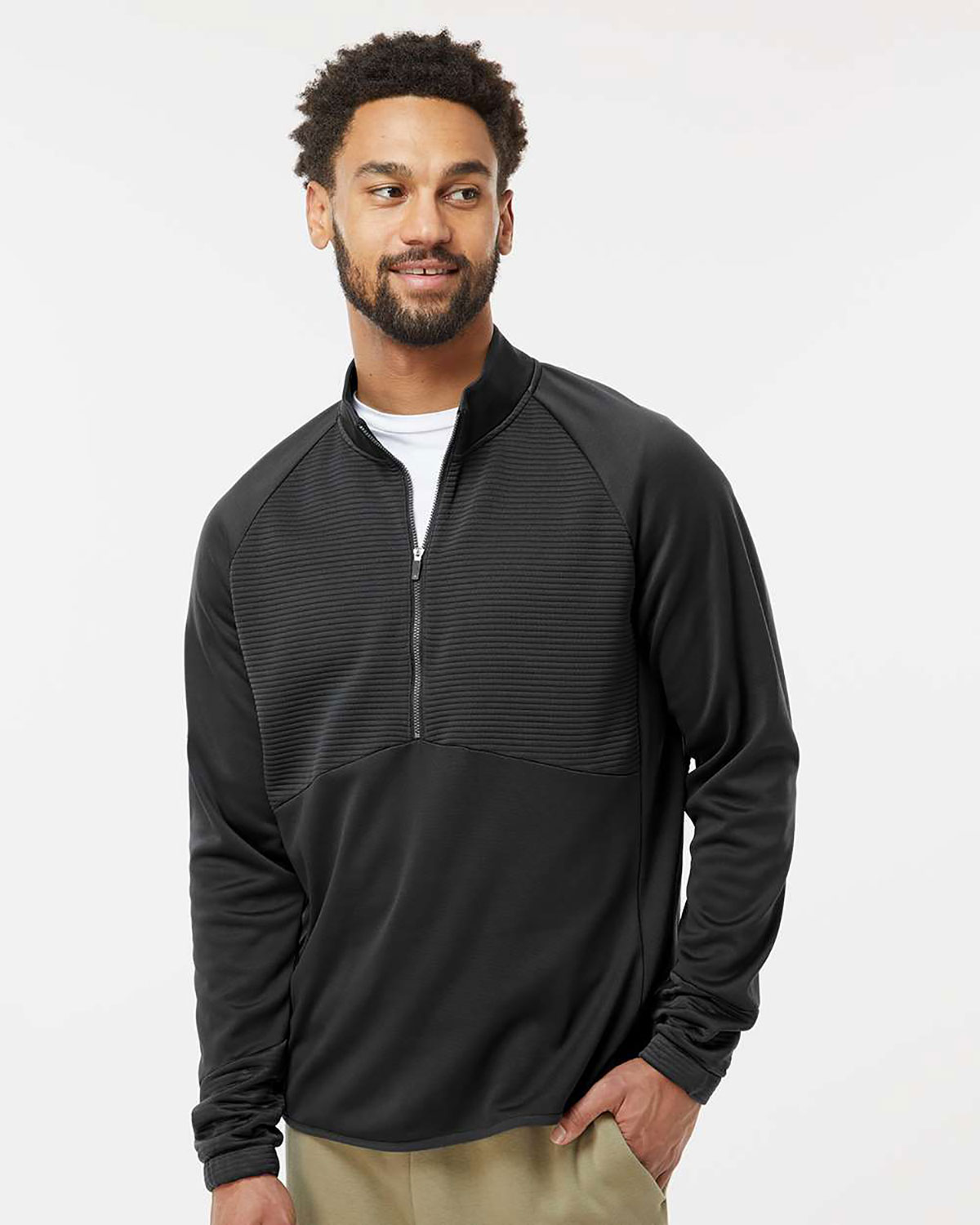 Adidas A587 Men's Performance Quarter-Zip Pullover