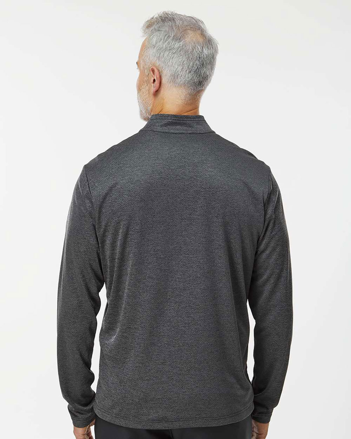 Adidas A593 Men's Space Dyed Quarter-Zip Pullover view 2