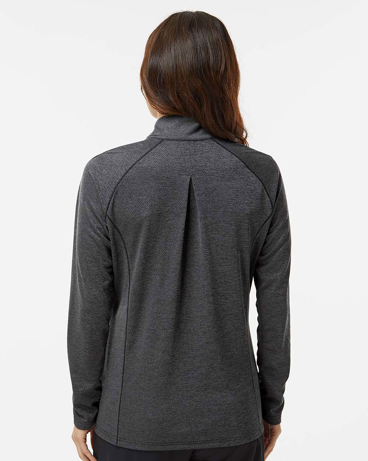 Adidas A594 Women's Space Dyed Quarter-Zip Pullover view 2