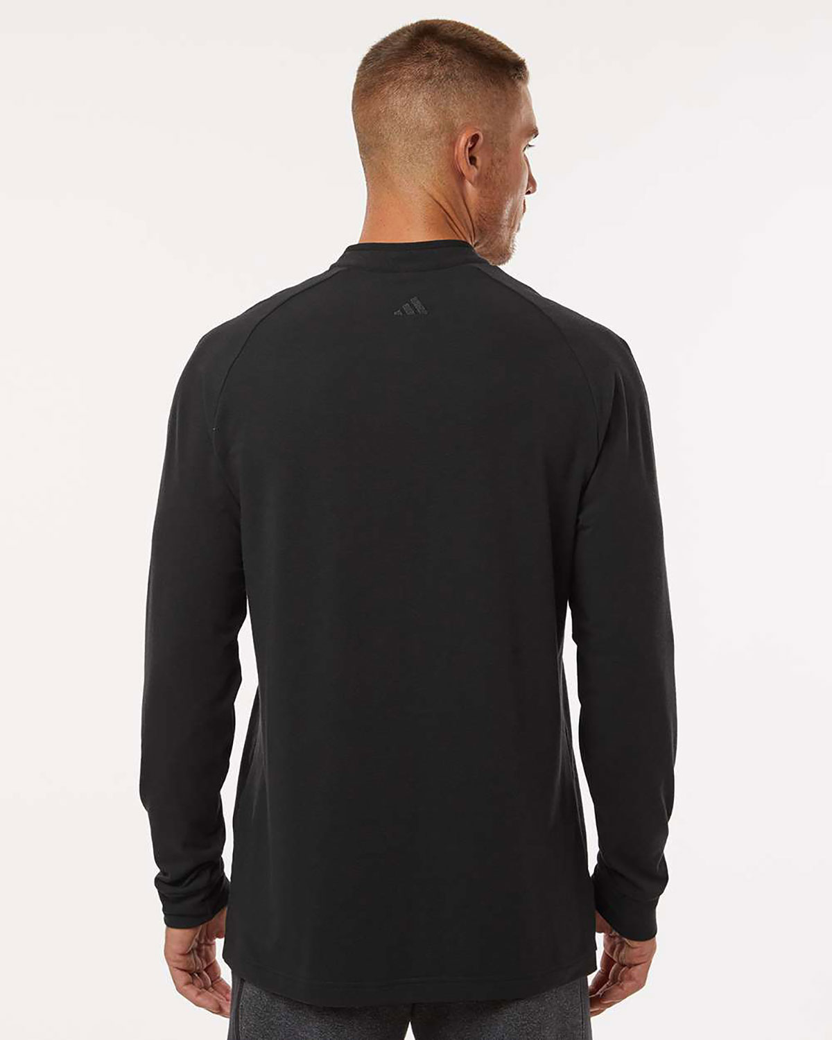Adidas A597 Men's Henley Long Sleeve T-Shirt view 2