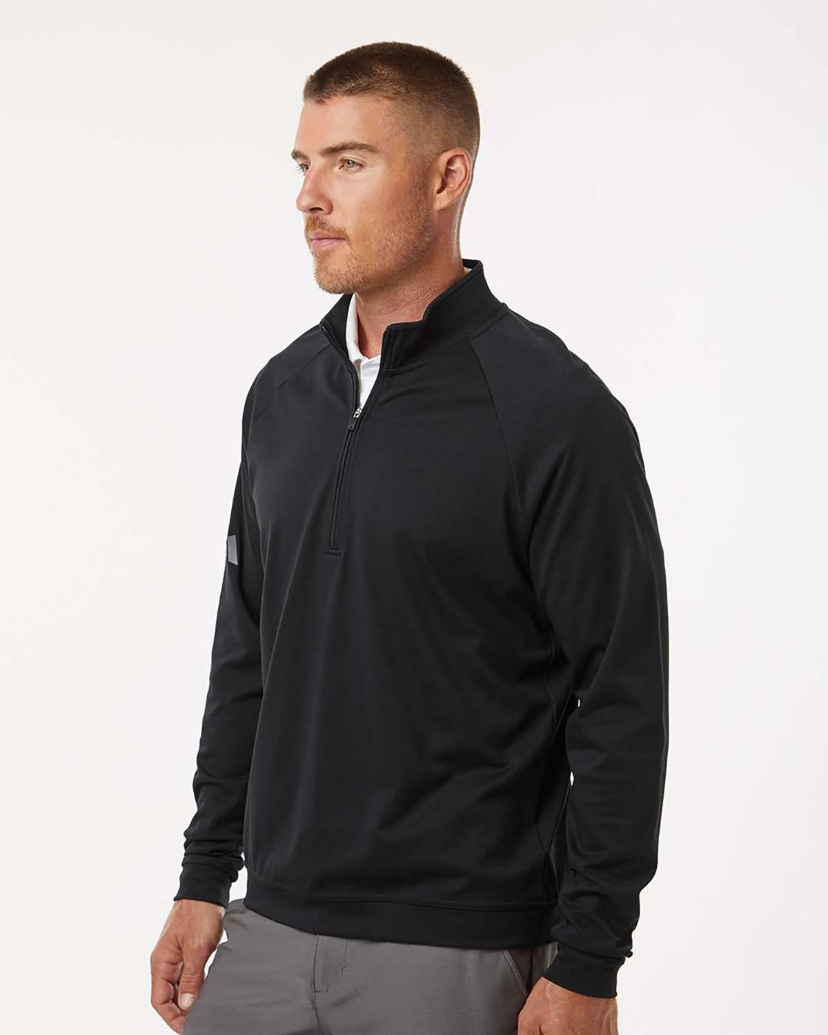 Adidas A598 Men's Club Quarter-Zip Pullover view 3