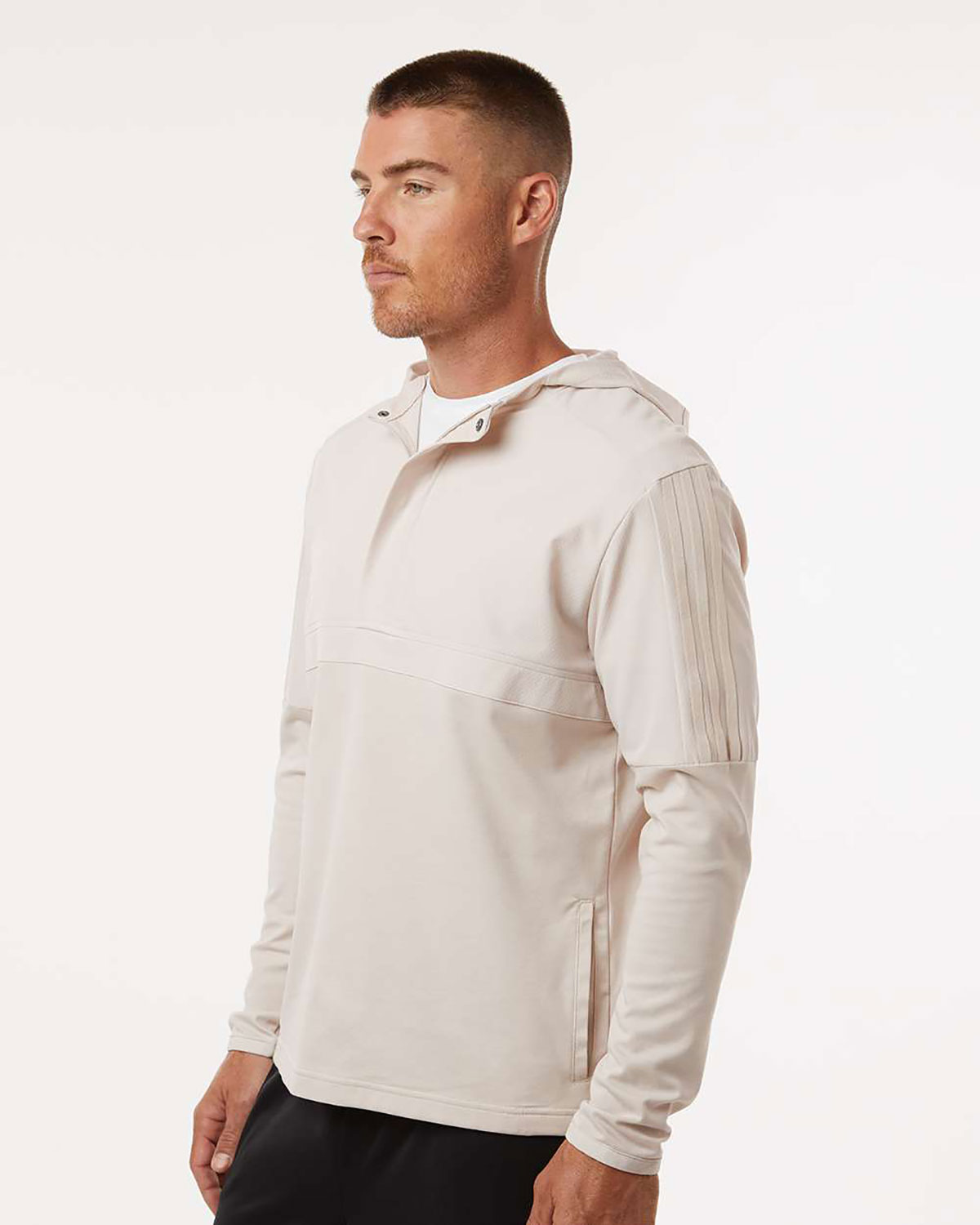 Adidas A607 Men's Half-Zip Hooded Anorak view 3