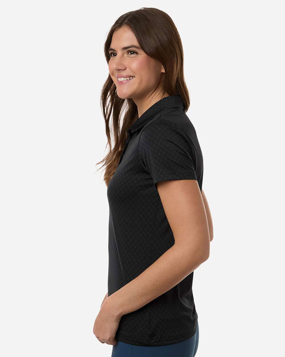 Adidas A717 Women's 4-Way Stretch Printed Polo view 3