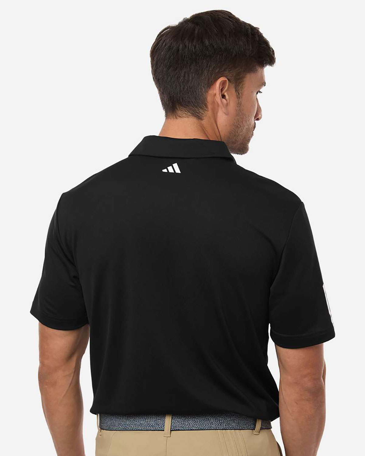 Adidas A719 Men's Performance 3-Stripes Climacool Polo view 2
