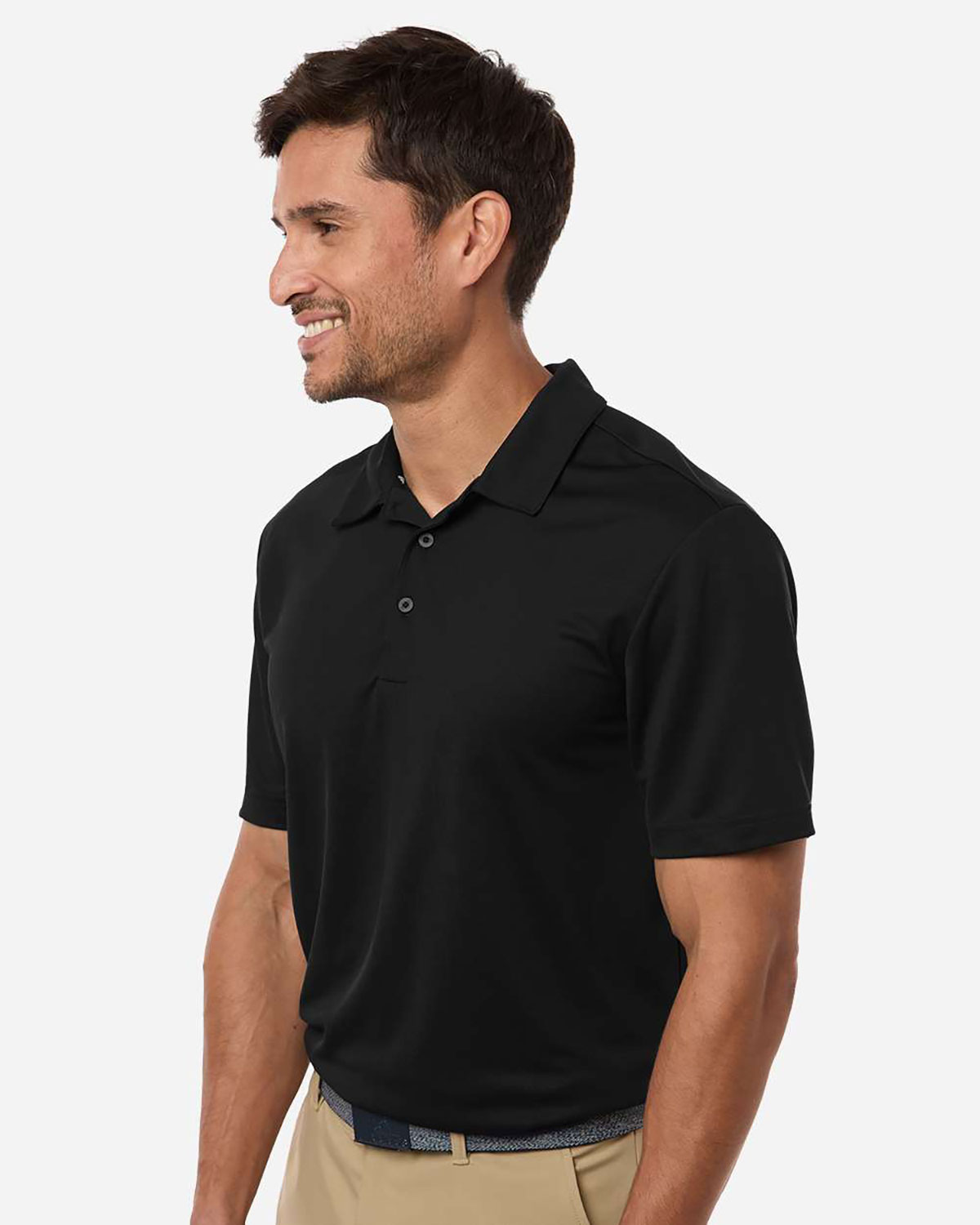 Adidas A719 Men's Performance 3-Stripes Climacool Polo view 3