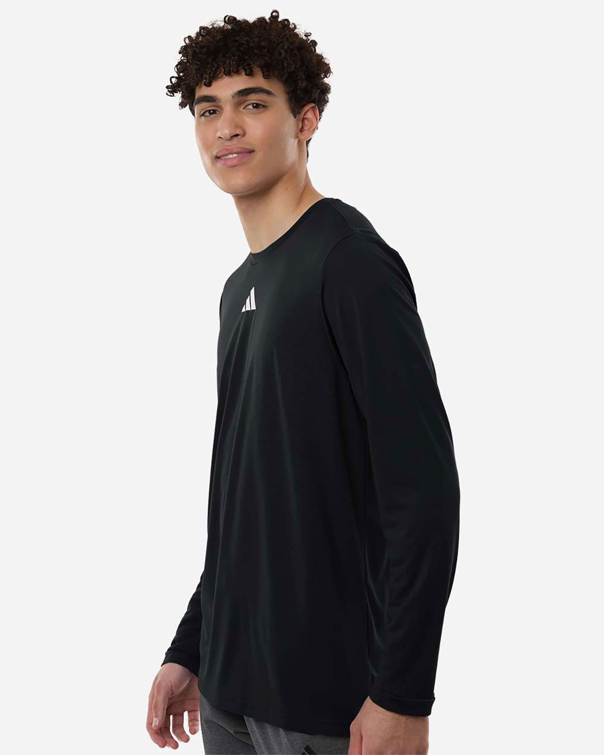 Adidas AT104 Men's Pregame Long Sleeve T-Shirt view 3