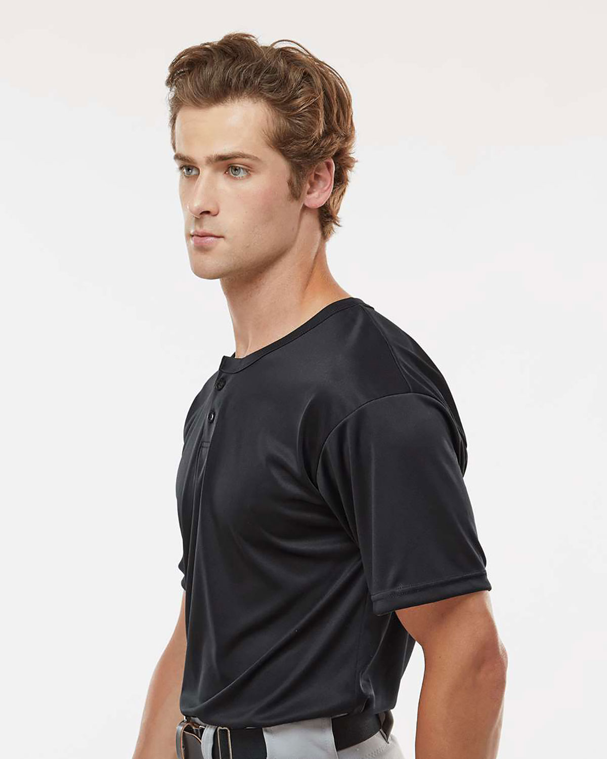 Alleson Athletic 7930 Men's B-Core Placket Jersey view 3