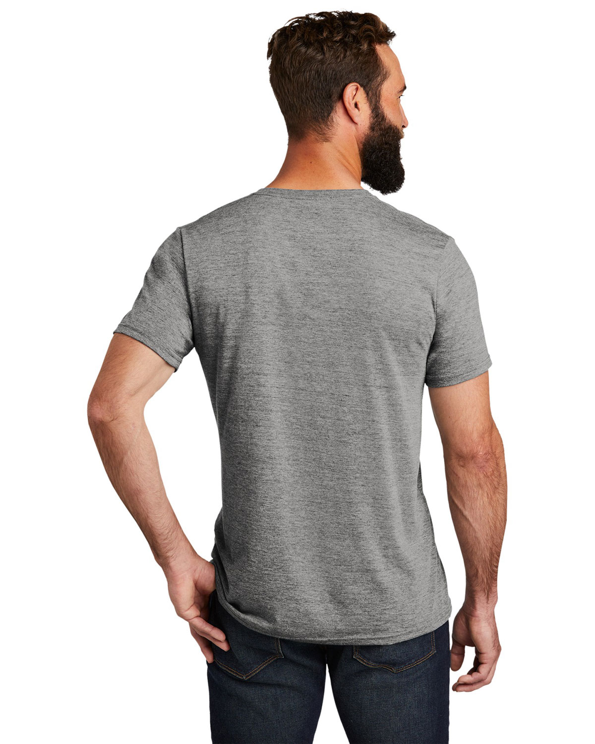 AllMade AL2014 Unisex Tri-Blend V-Neck Tee view 2