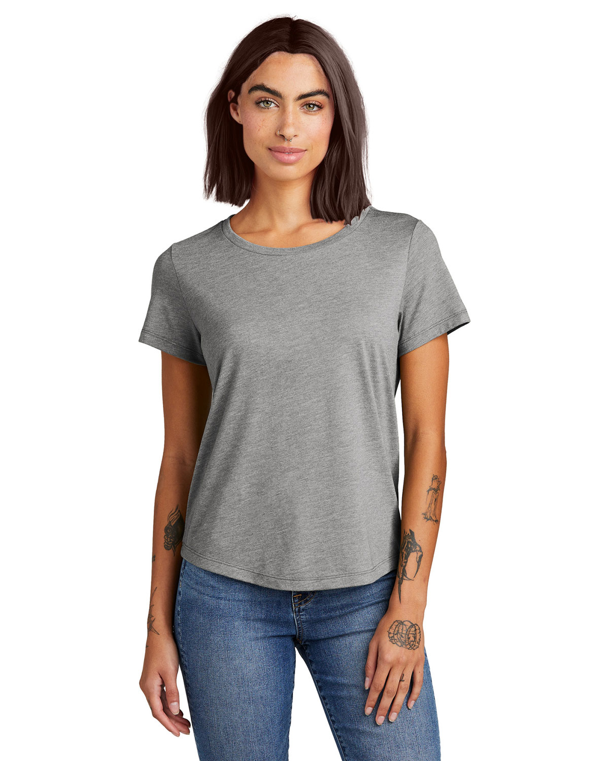 AllMade AL2015 Women's Relaxed Tri-Blend Scoop Neck Tee