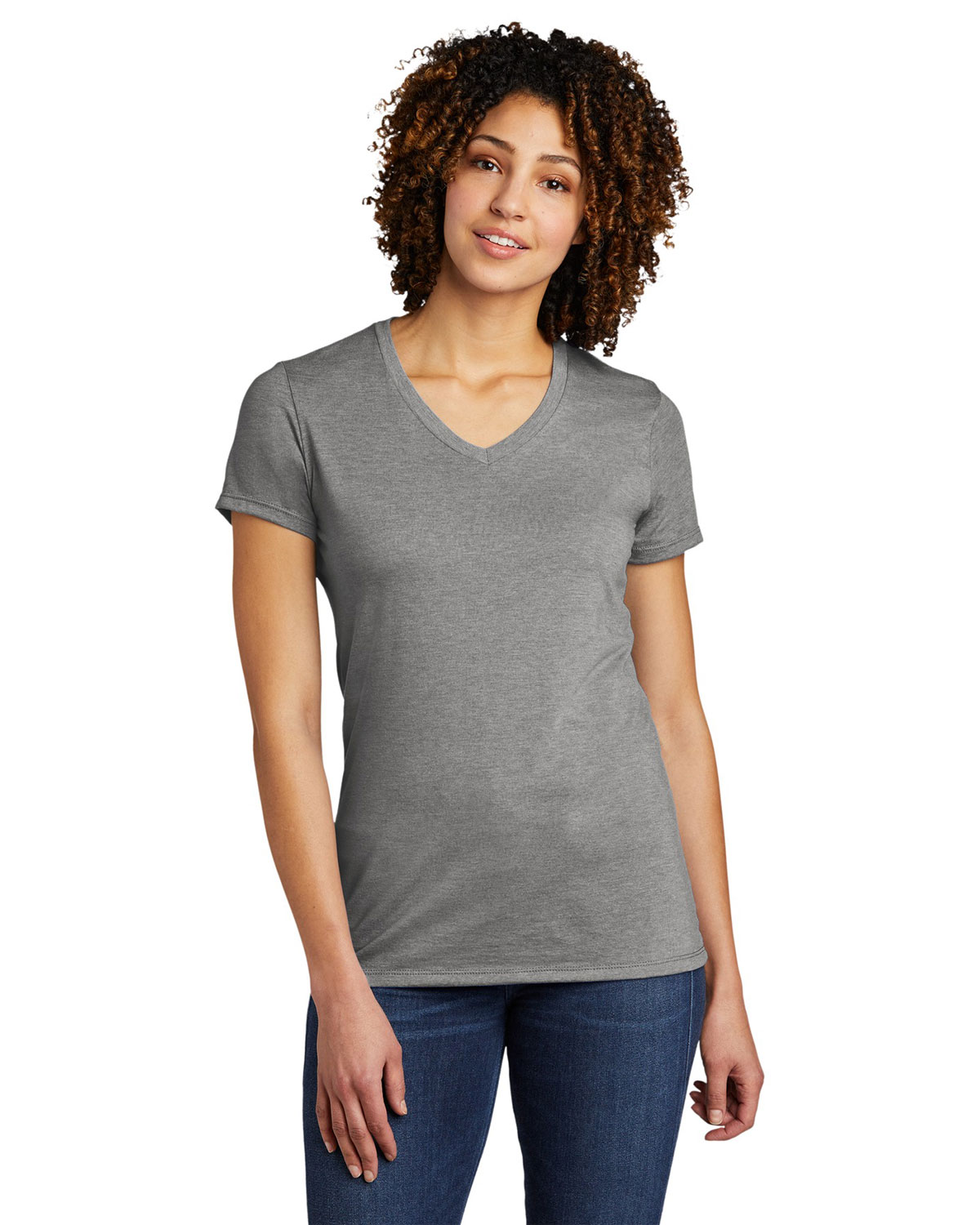 AllMade AL2018 Women's Tri-Blend V-Neck Tee