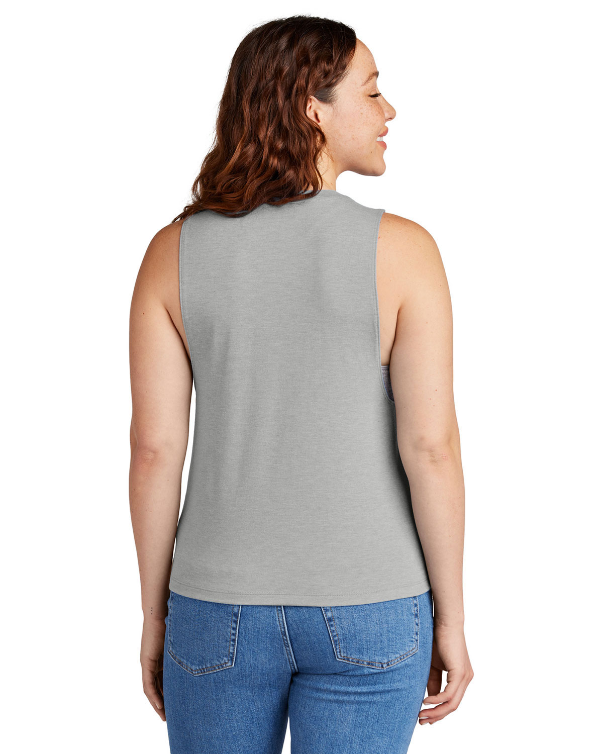 AllMade AL2020 Women's Tri-Blend Muscle Tank view 2