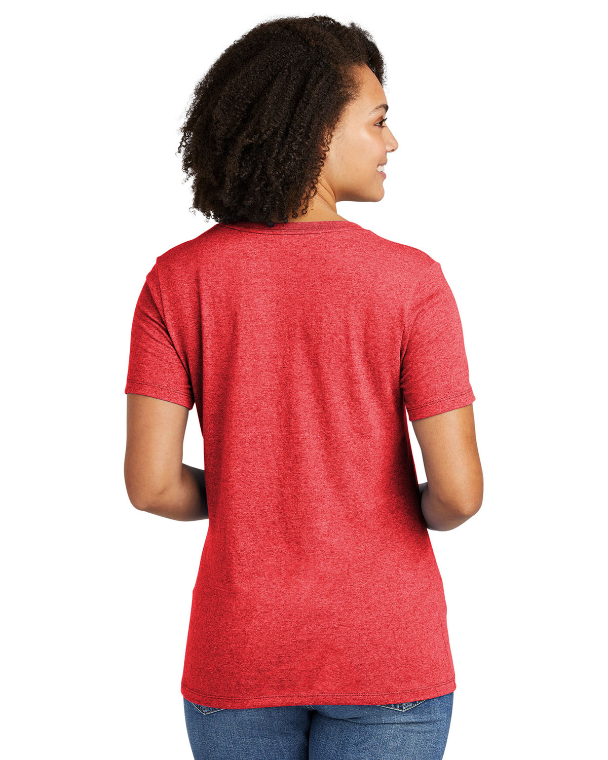 AllMade AL2303 Women's Recycled Blend V-Neck Tee view 2