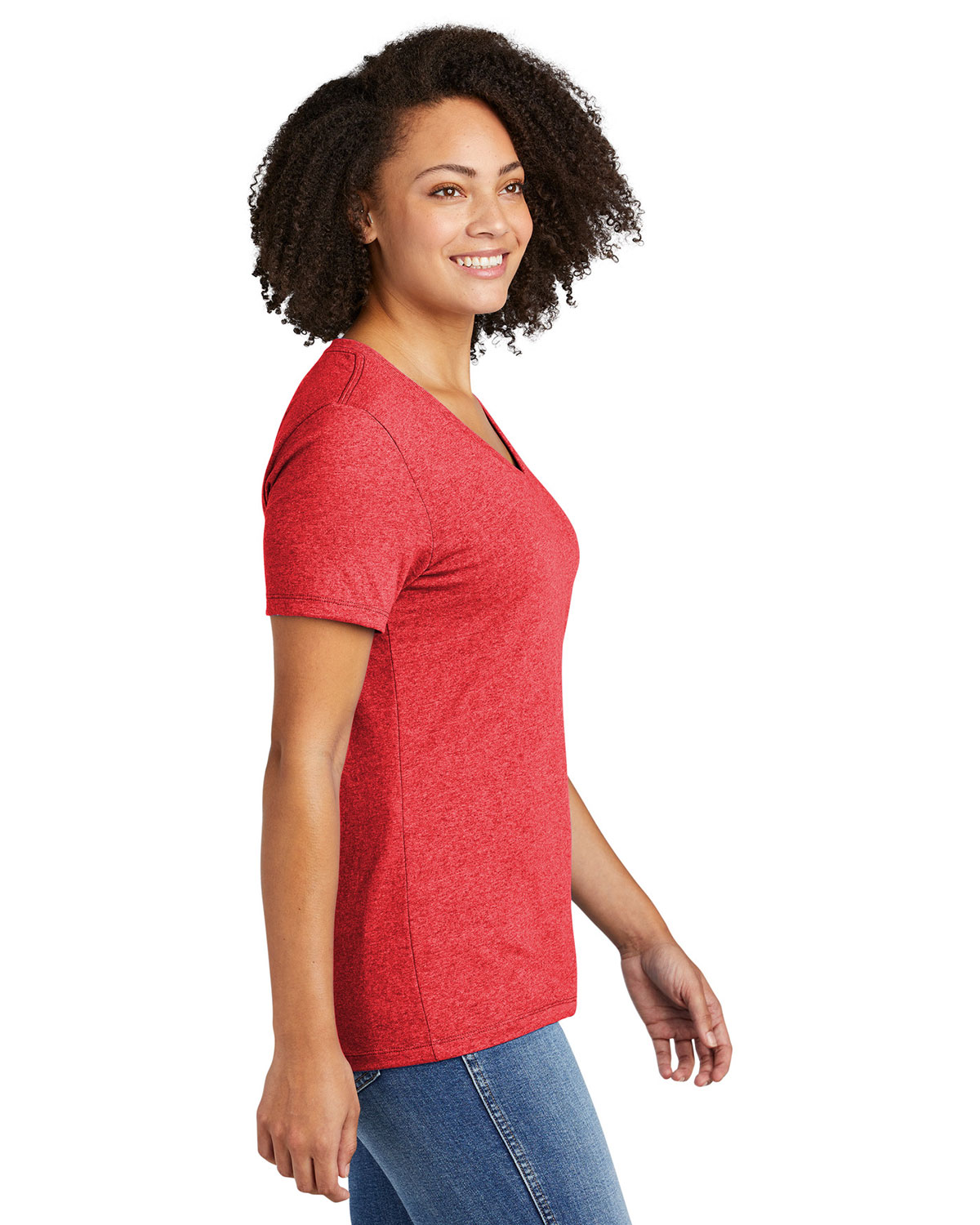 AllMade AL2303 Women's Recycled Blend V-Neck Tee view 3