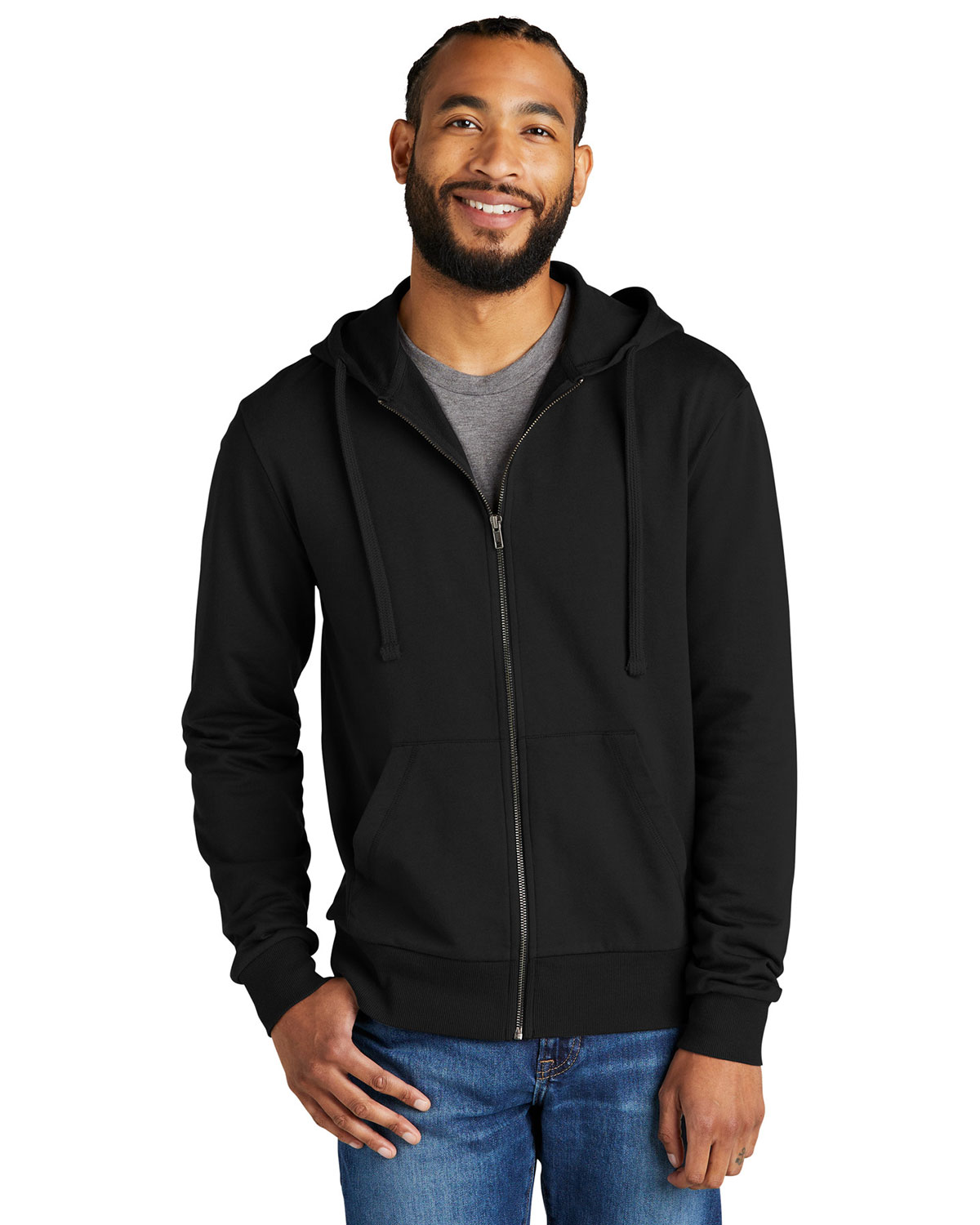 AllMade AL4002 Unisex Organic French Terry Full-Zip Hoodie