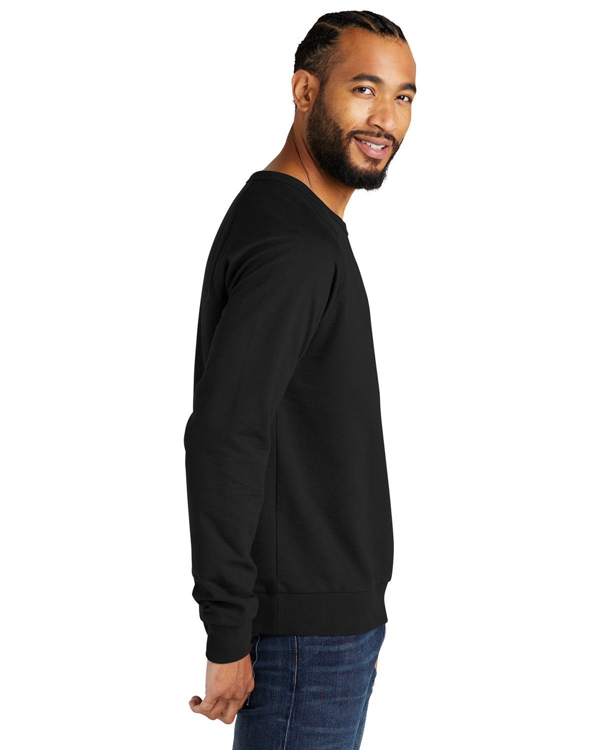 AllMade AL4004 Unisex Organic French Terry Crewneck Sweatshirt view 3
