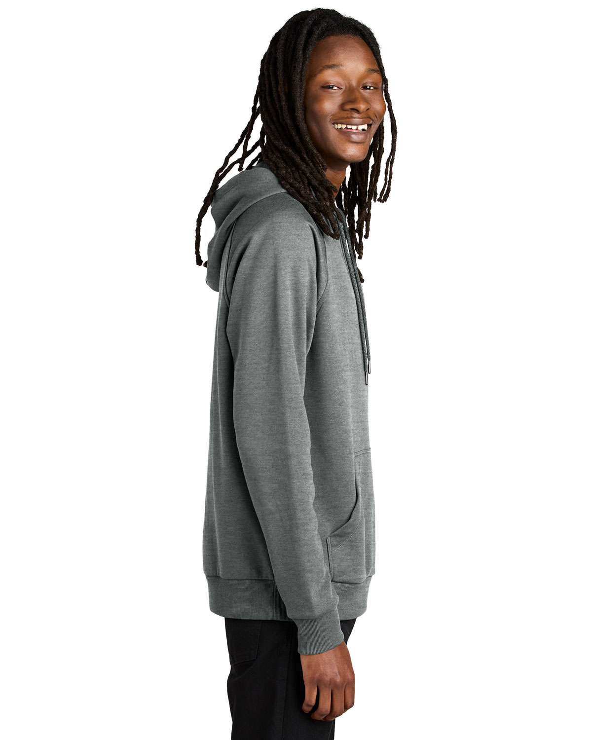 AllMade AL5000 Unisex Organic CVC Fleece Pullover Hoodie view 3
