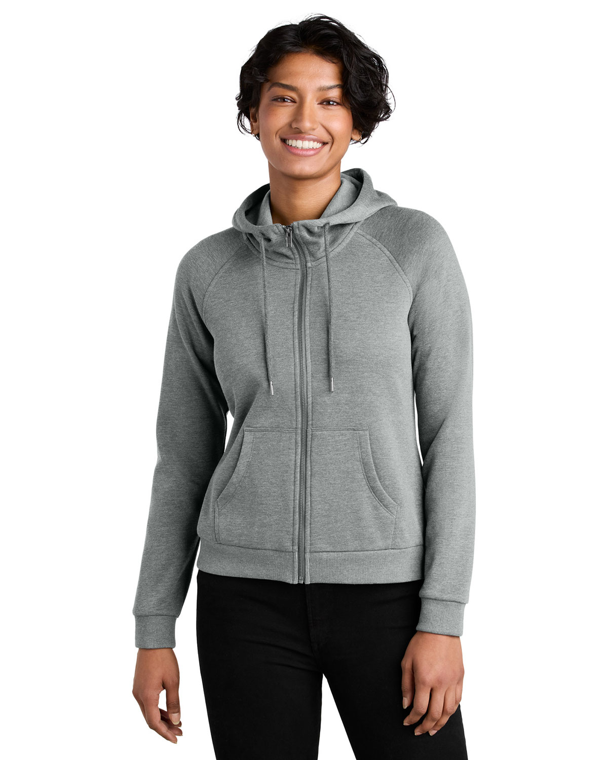 AllMade AL5003 Women's Organic CVC Fleece Full-Zip Hoodie