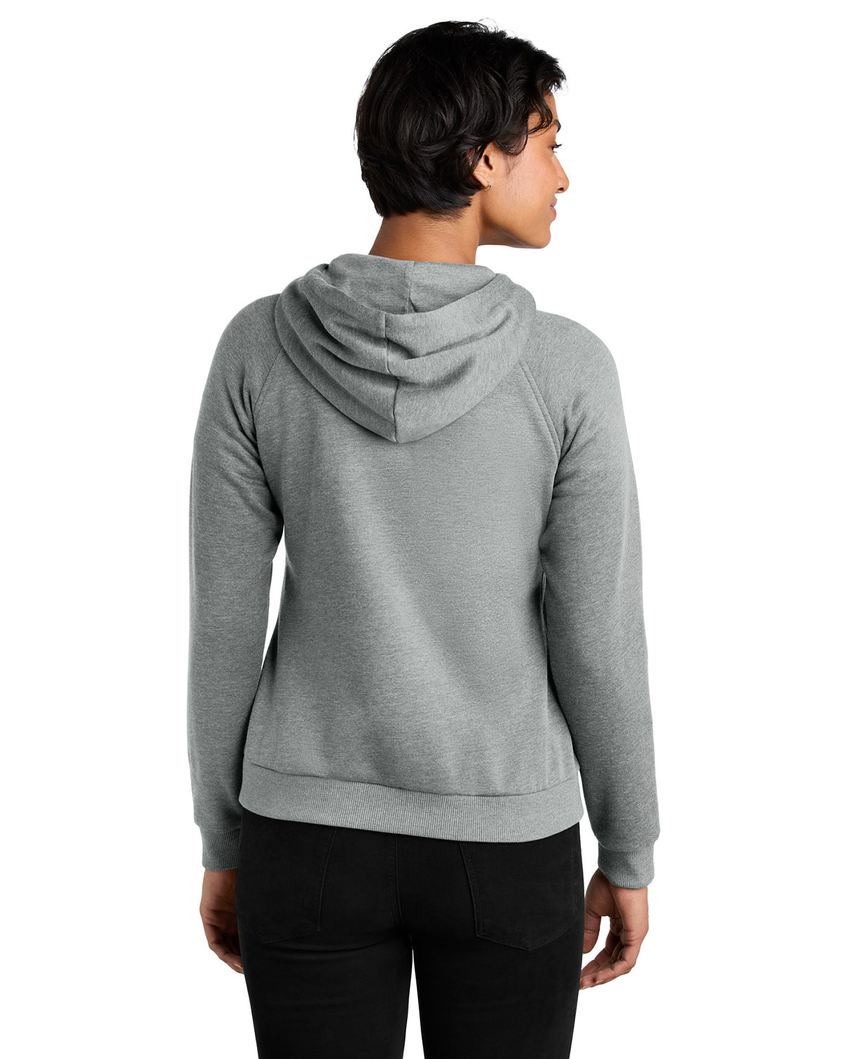 AllMade AL5003 Women's Organic CVC Fleece Full-Zip Hoodie view 2