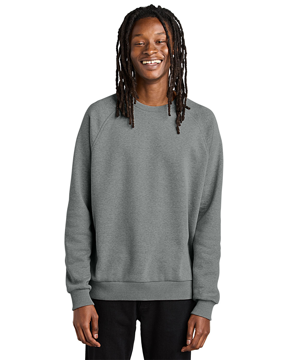 AllMade AL5004 Unisex Organic CVC Fleece Crewneck Sweatshirt