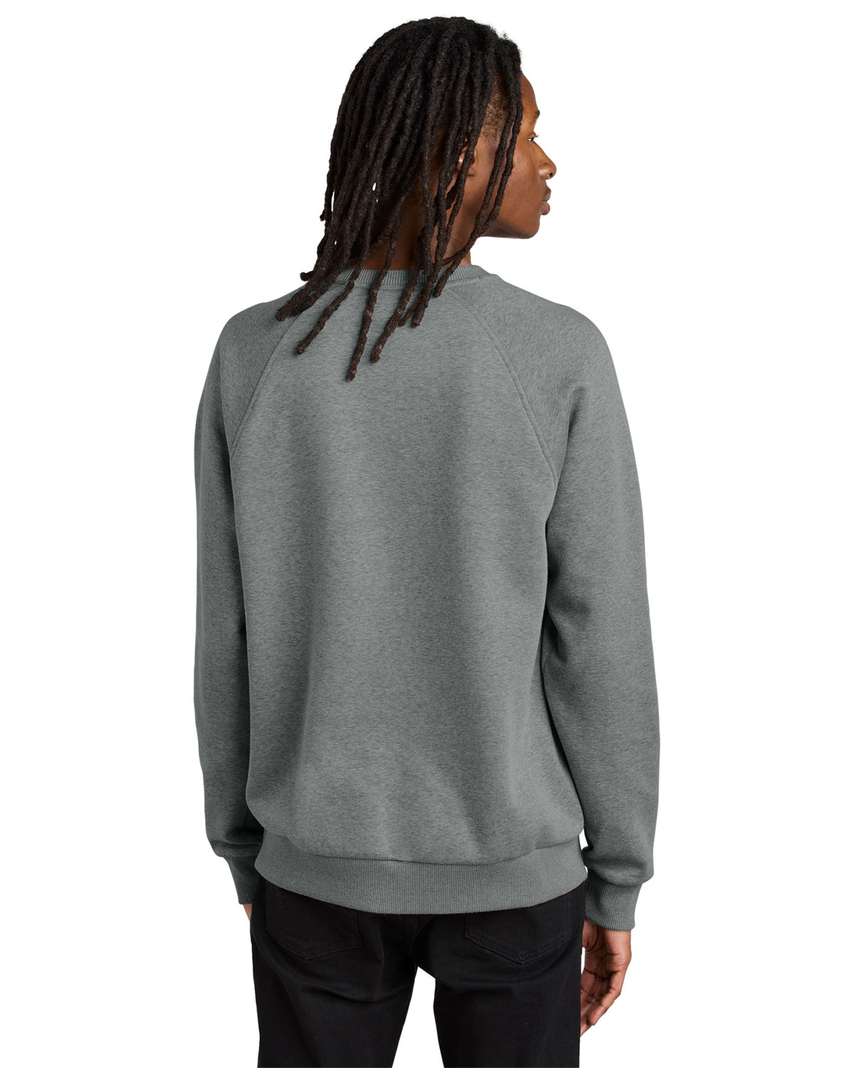 AllMade AL5004 Unisex Organic CVC Fleece Crewneck Sweatshirt view 2
