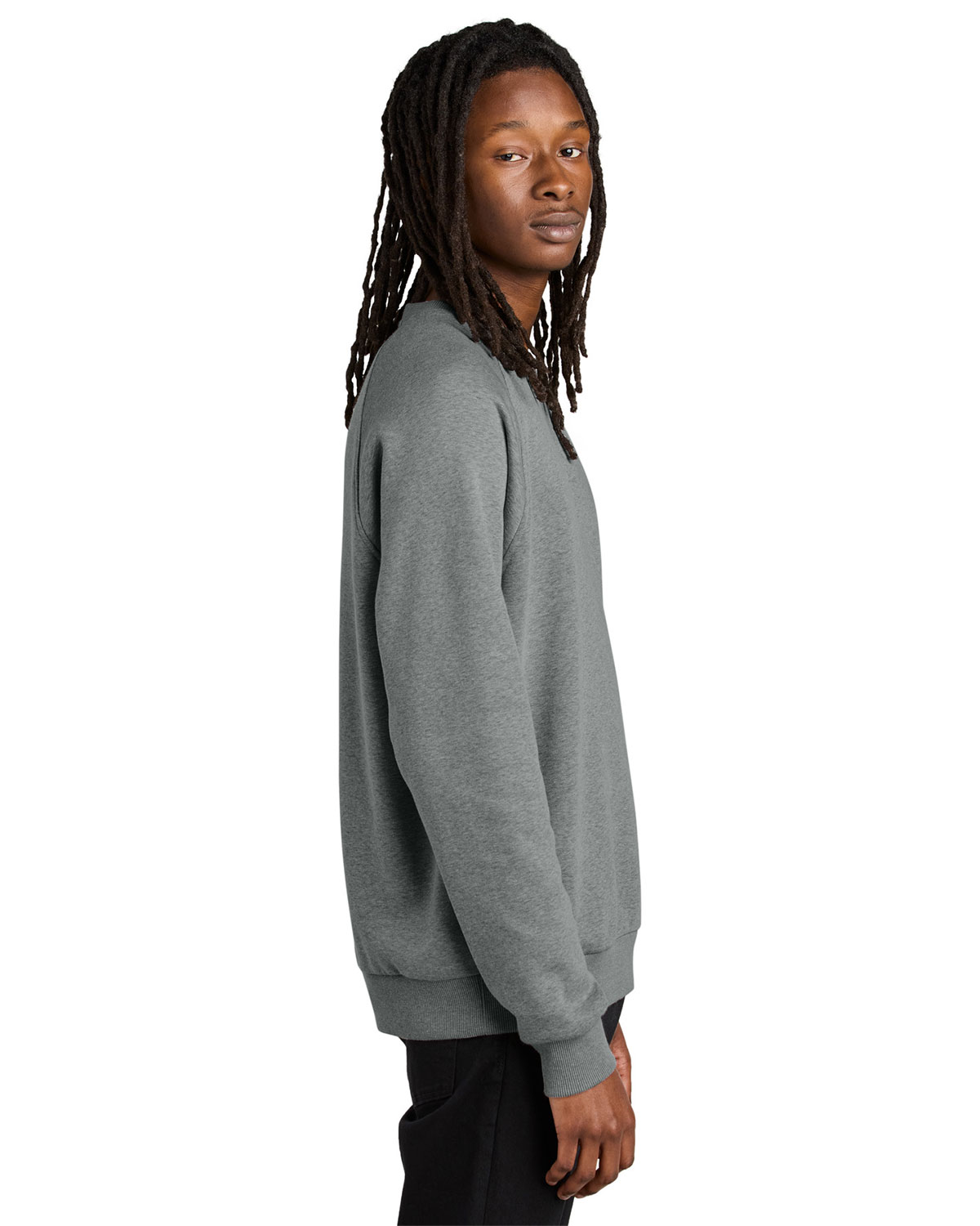 AllMade AL5004 Unisex Organic CVC Fleece Crewneck Sweatshirt view 3