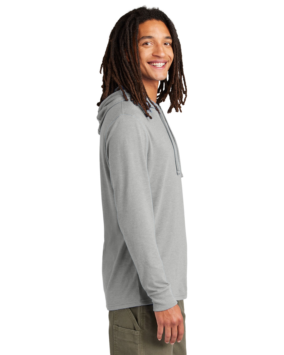AllMade AL6003 Unisex Tri-Blend Hoodie Tee view 3