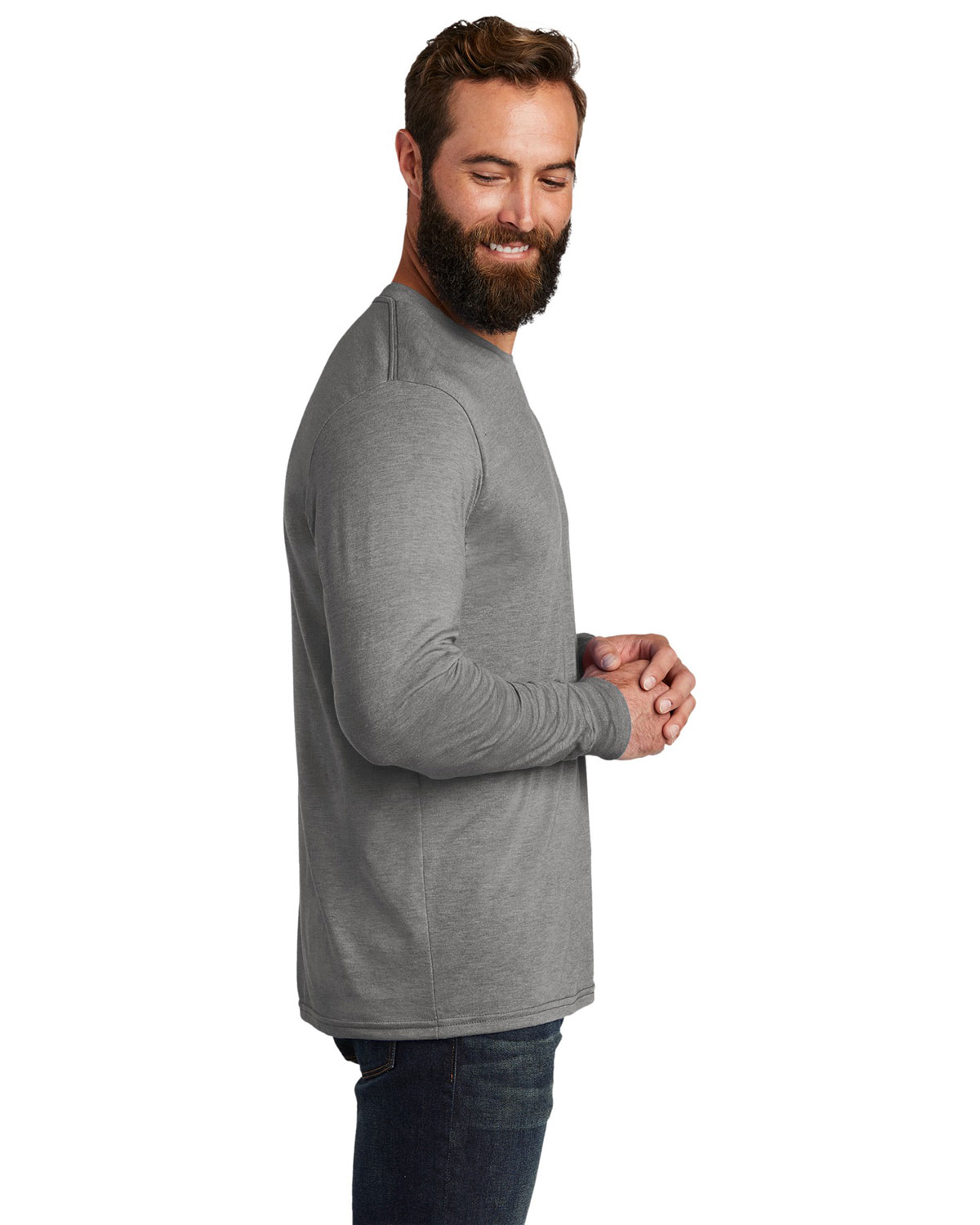 AllMade AL6004 Unisex Tri-Blend Long Sleeve Tee view 3
