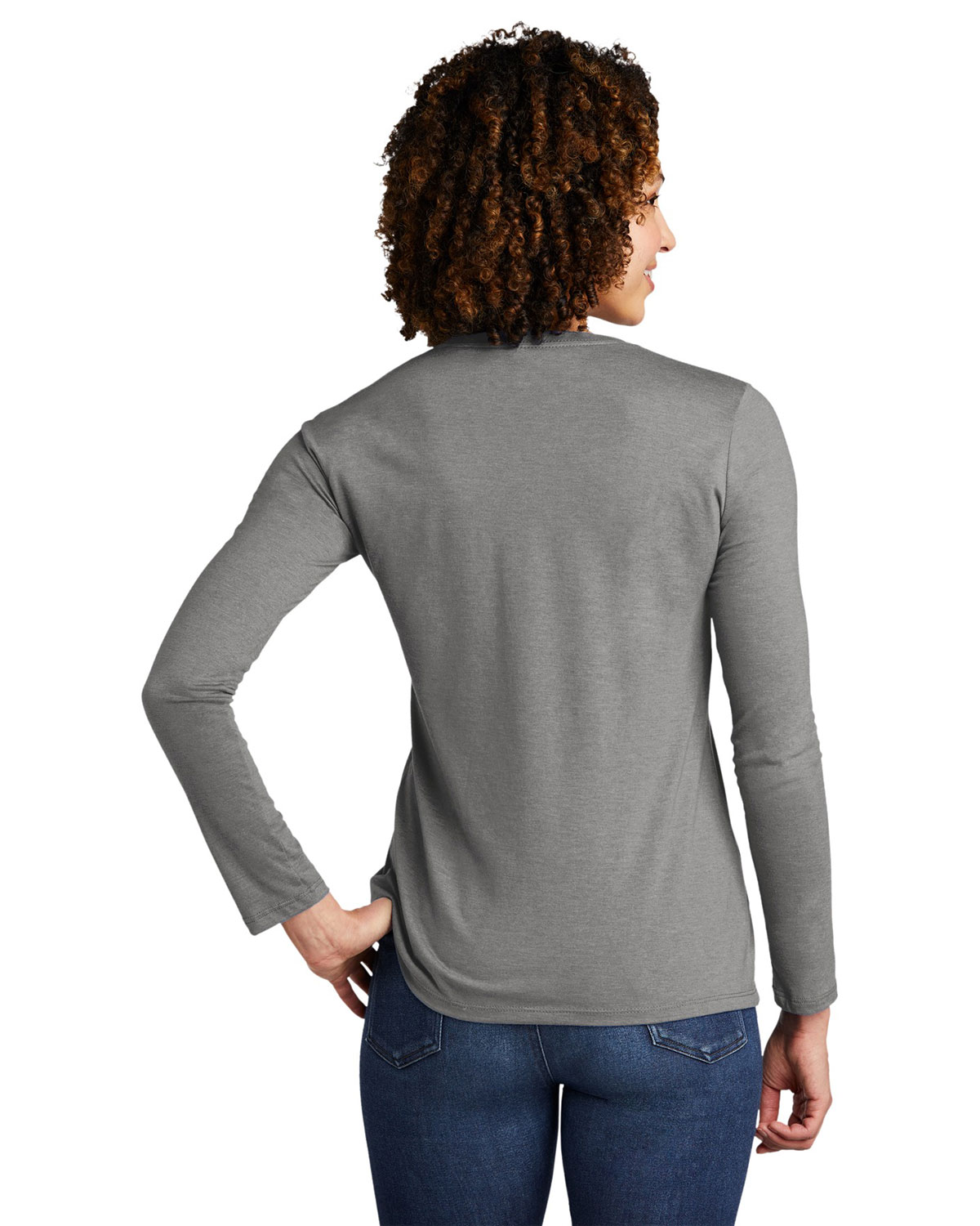 AllMade AL6008 Women's Tri-Blend Long Sleeve Tee view 2
