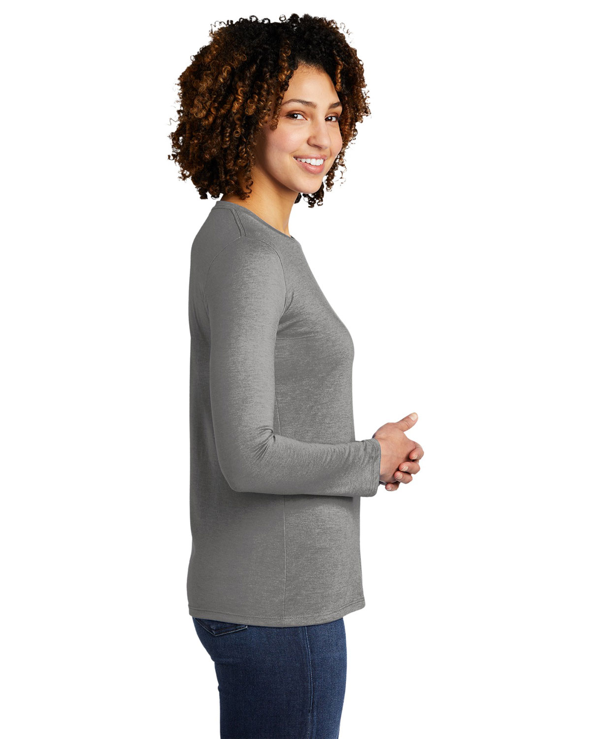 AllMade AL6008 Women's Tri-Blend Long Sleeve Tee view 3