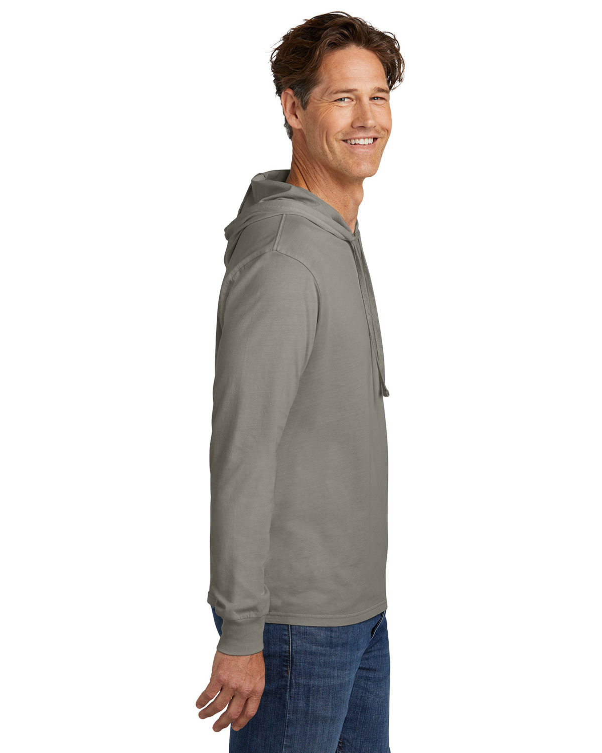 AllMade AL6305 Unisex Mineral Dye Organic Cotton Hoodie Tee view 3