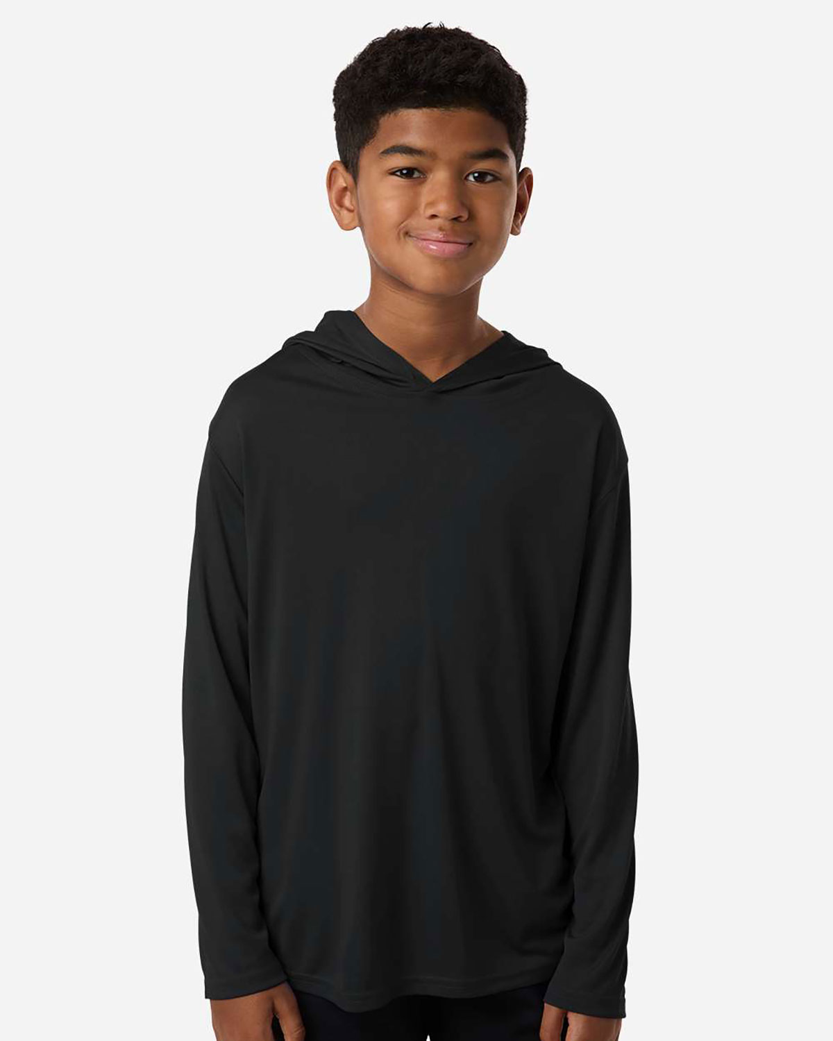 AllPro 48510Y Youth Pro-Lock Performance Hooded Long Sleeve T-Shirt