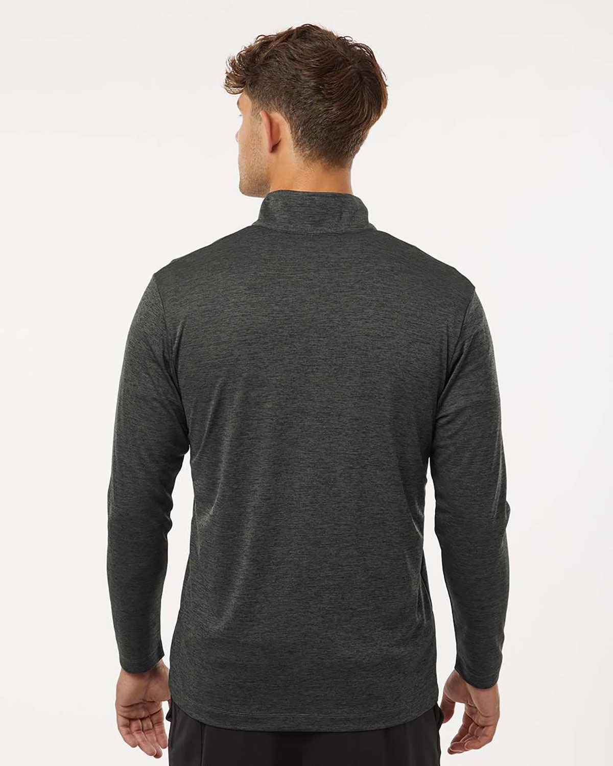 AllPro 4HM700 Men's Pro-Lock Performance M�lange Quarter-Zip Pullover view 2