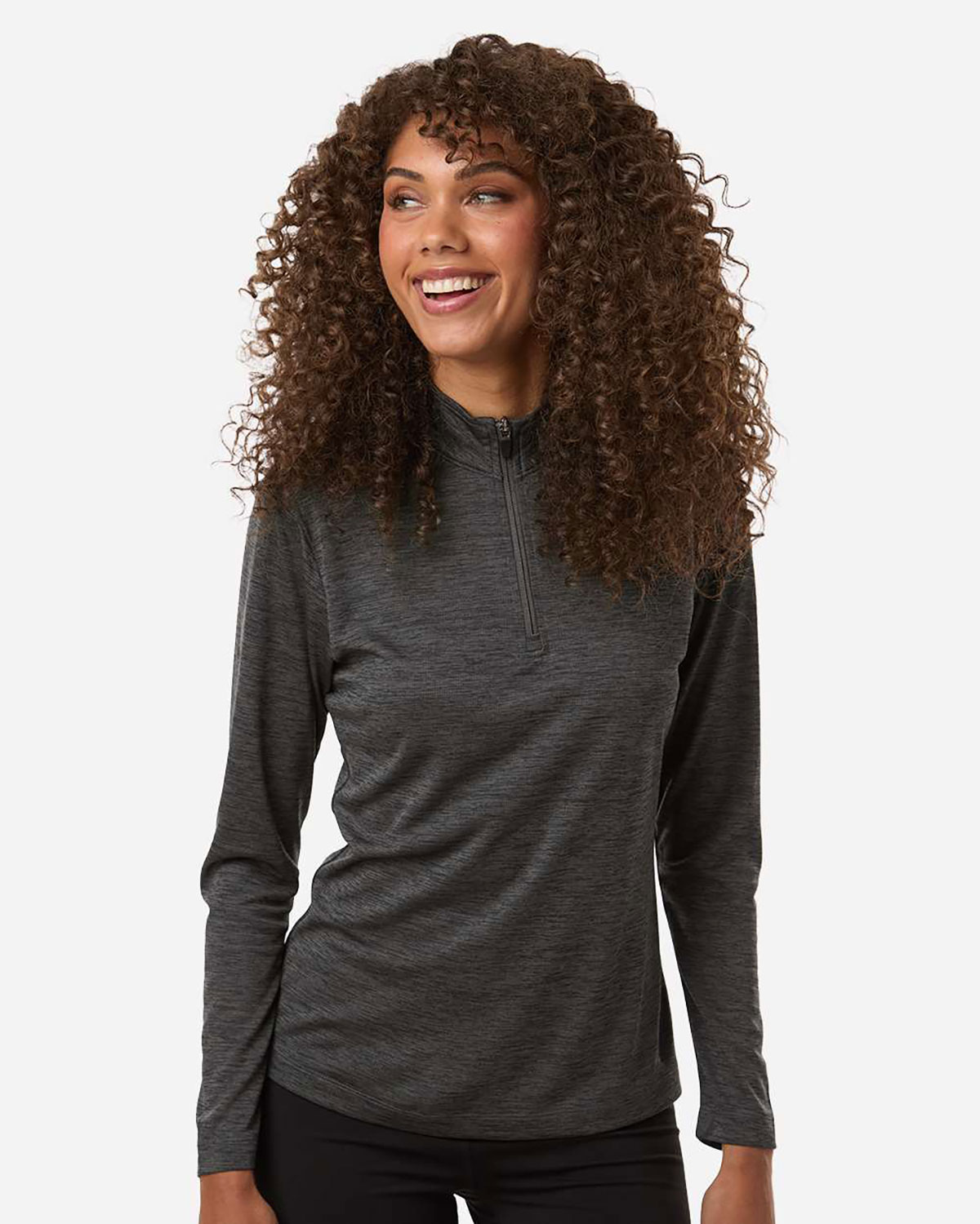 AllPro 4HM70L Women's Pro-Lock Performance M�lange Quarter-Zip Pullover